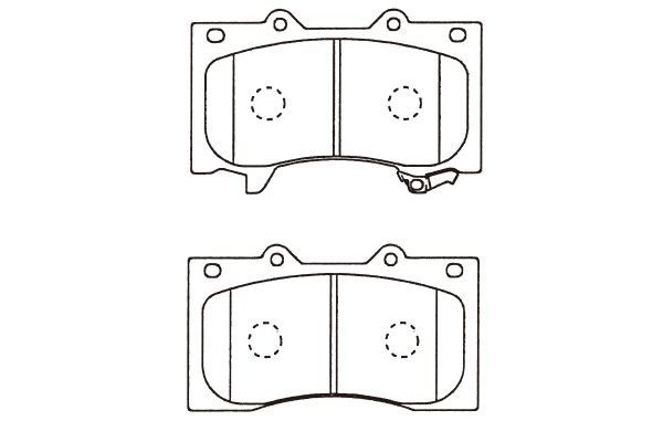 KAVO PARTS Комплект тормозных колодок, дисковый тормоз BP-6627